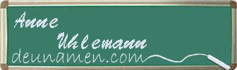 Anne Uhlemann Visitenkarte